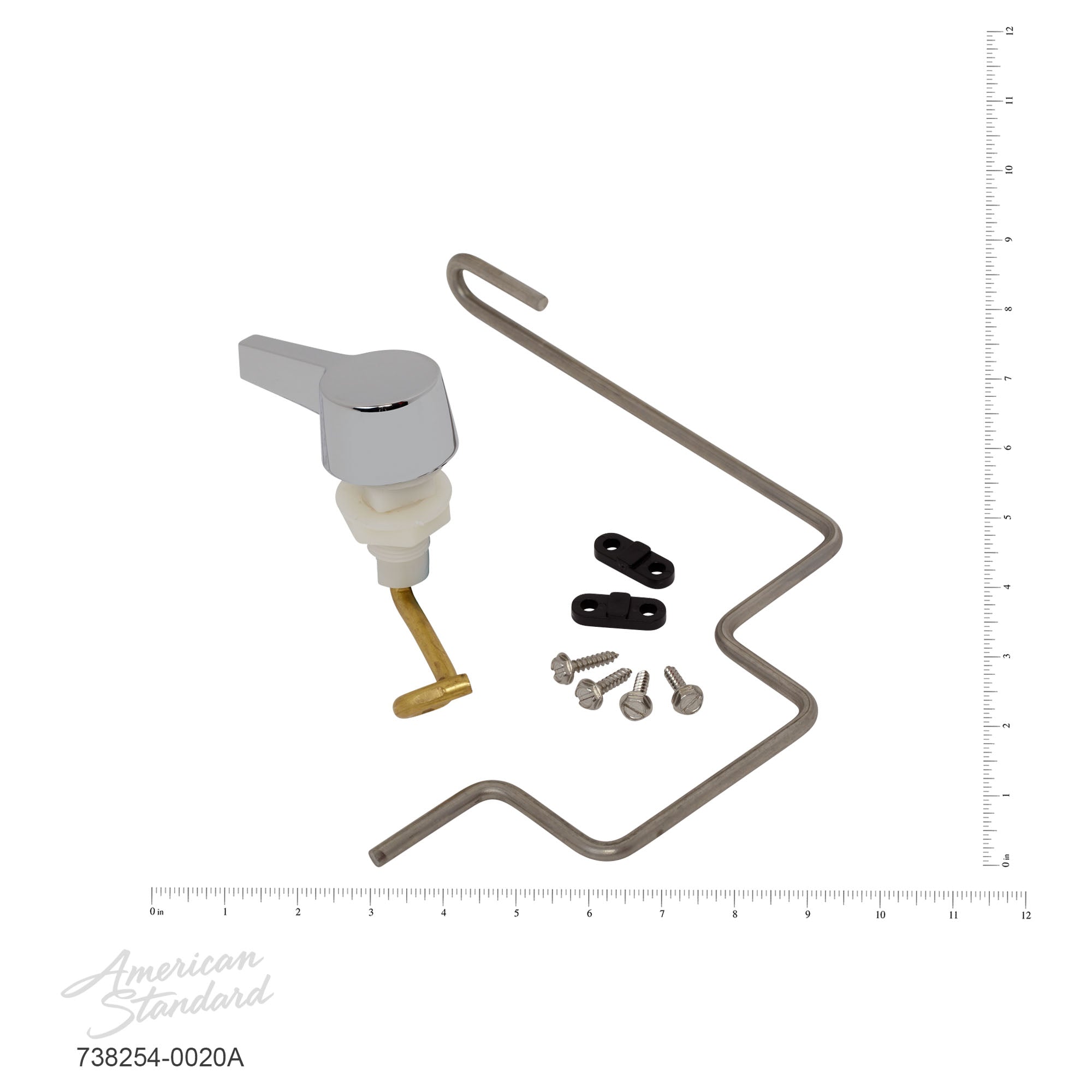 Amerikanische Norm, 738254-0020A - Linker Toilettenauslösehebel für Pressure Assist 4086 Tank