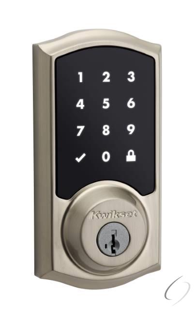 Kwikset, 915TRL-15S Traditioneller Smartcode-Touchpad-Schlossriegel SmartKey mit RCAL-Falle und RCS-Schließblech