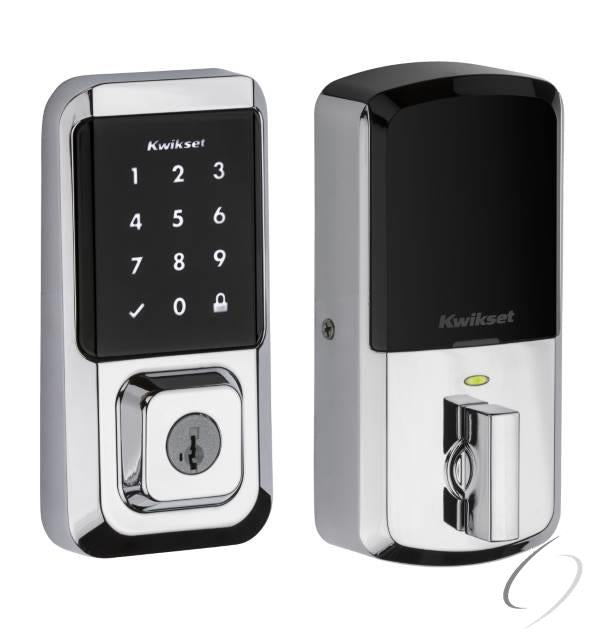 Kwikset, 939WIFITSCR-26S Halo Wi-Fi-fähiger Smart Lock Riegel mit Touchscreen und SmartKey-Backup Hellverchromt