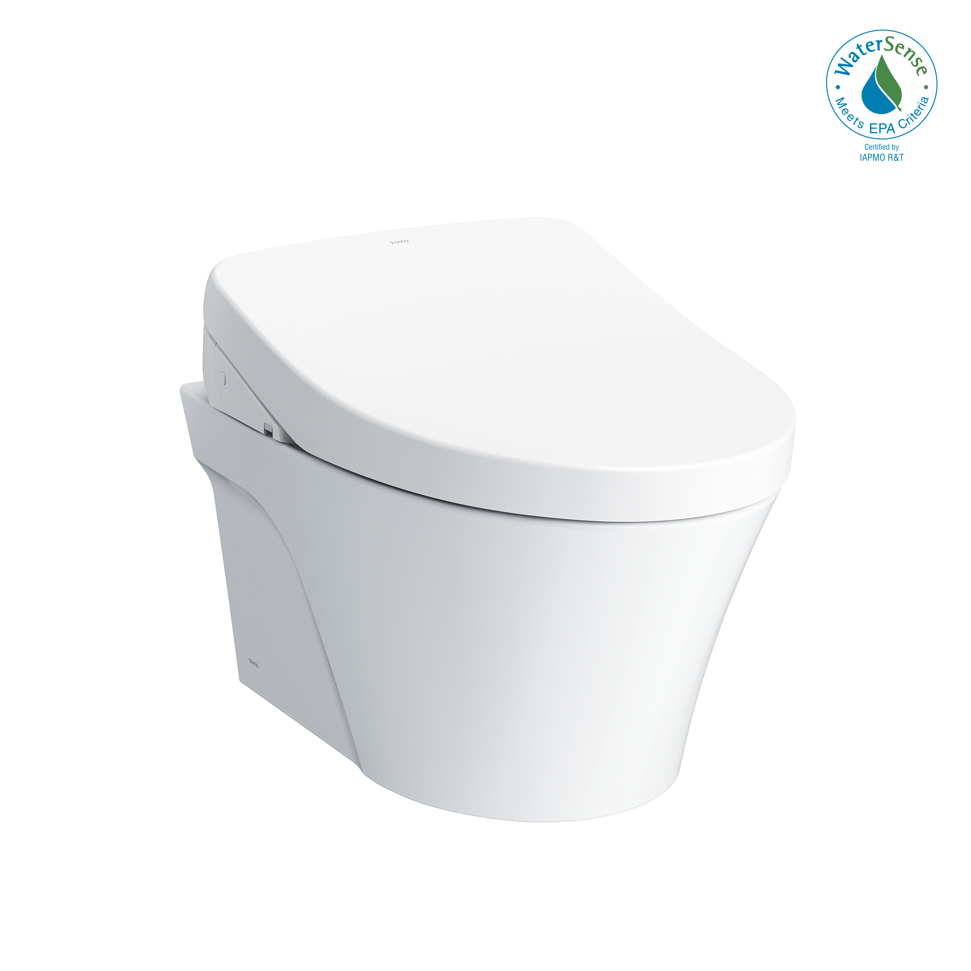 Toto, CWT4263046CMFG#MS - AP Washlet+ S500E Wand-WC - 1,28 & 0,9 GPF - Silber matt