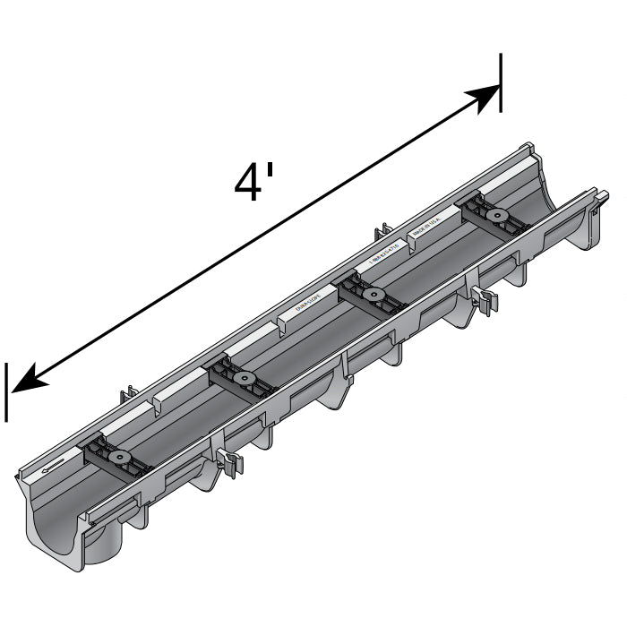 NDS, DS-106 - 9,04 bis 9,37" tiefer Dura Slope Rinnenabfluss