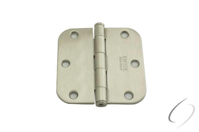 Emtek, Emtek 91033US15 Paar 3-1/2" x 3-1/2" 5/8" Radius Stahlscharniere für Wohnzwecke Satin Nickel Finis