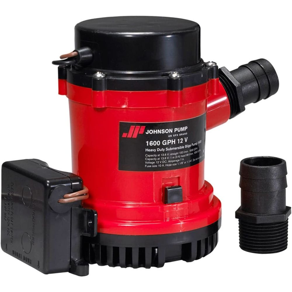 Johnson Pumpen, Johnson Heavy Duty - Bilge-Tauchpumpe 1600 GPH Ultima (mit Ultima-Schalter)