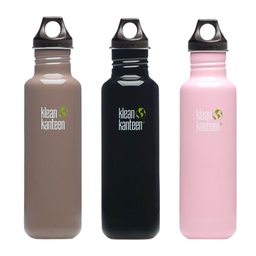 Klean Kanteen, Klean Kanteen Classic 27 oz. Edelstahl Wasserflasche mit Poly Loop Cap