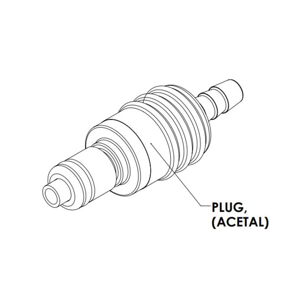 Linktech, LinkTech 20AC Inline-Stecker, mit Ventil, 1/8HB