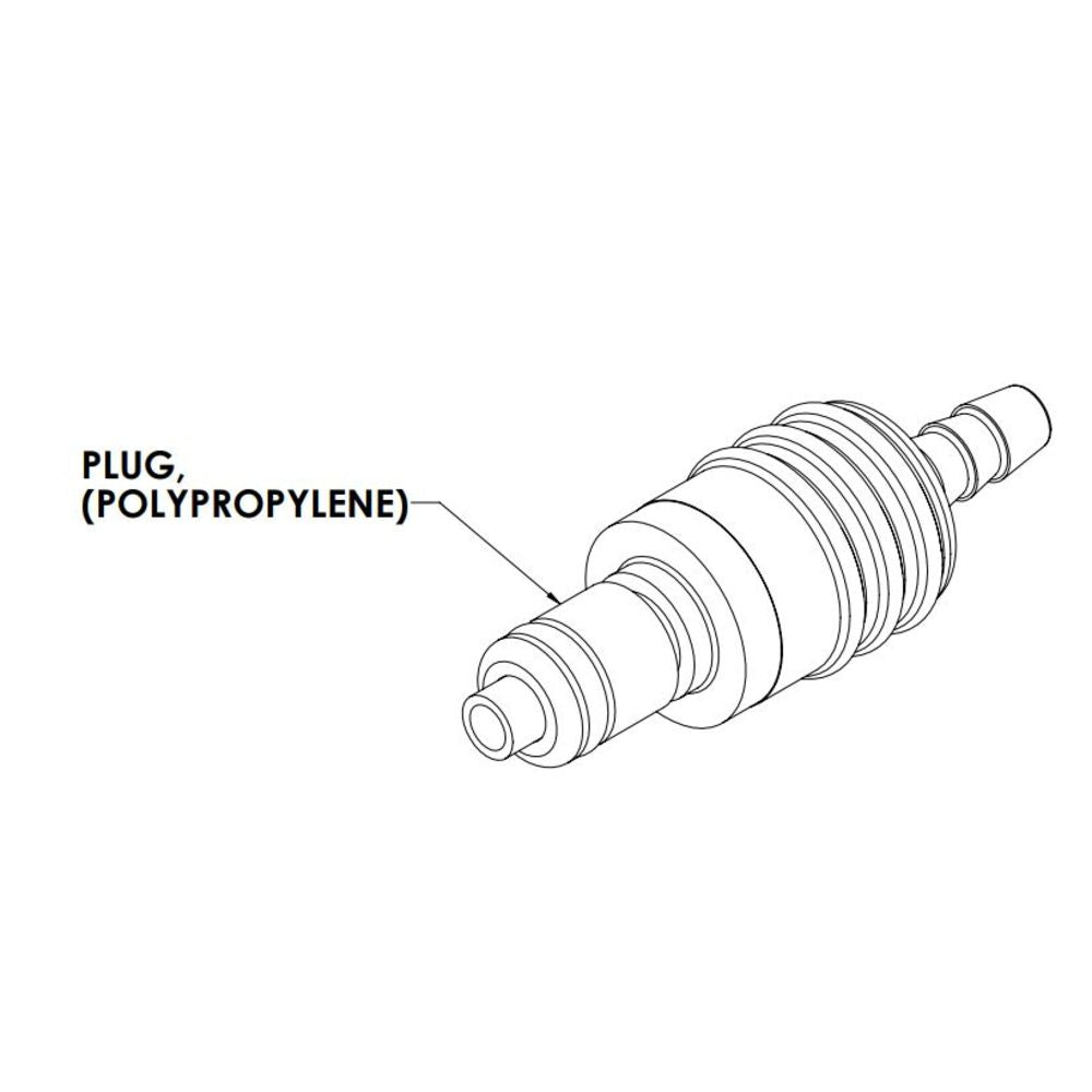 Linktech, LinkTech 20PPV Inline-Stecker, mit Ventil, 1/8" HB