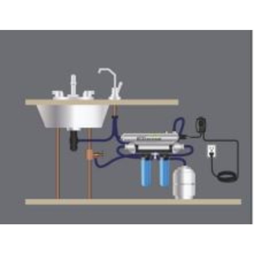 Luminor, Luminor Blackcomb Vending UV System LBV-061 - 6 GPM LP System, 3/4" MNPT Anschlüsse, 110V./50-60Hz