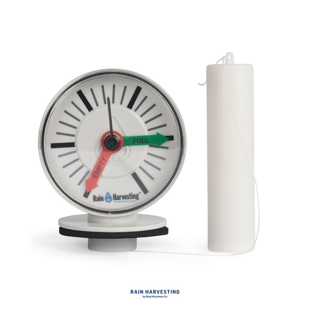 Blauer Berg, Mechanischer Wasserstandsanzeiger Tank Gauge von Rain Harvesting Pty by Blue Mountain Co.